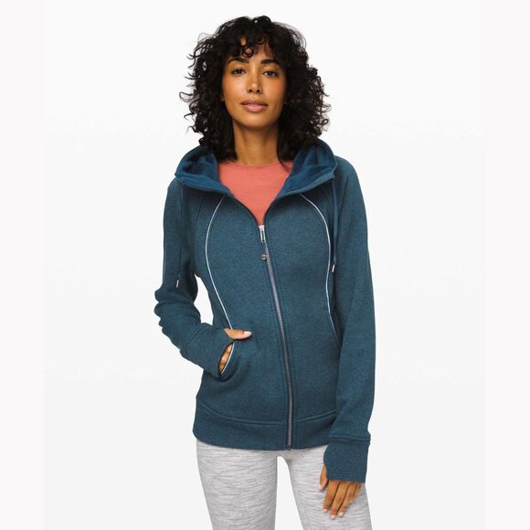 lululemon athletica Jackets & Blazers - Lululemon Scuba Plush Hoodie Night Diver (4)